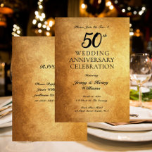 Goldenes 50-jähriges Party zum Hochzeitstag