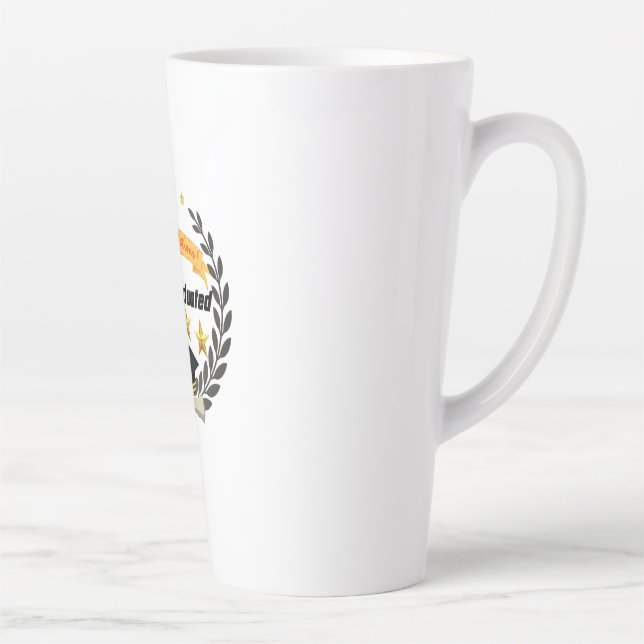 Goldenes Abschluss Abzeichen im eleganten Stil Milchtasse (Rechts)