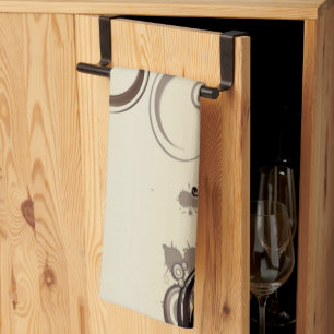 Goldenes Abstrakt Geschirrtuch