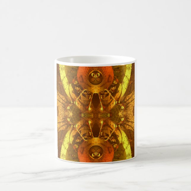 Goldenes Abstrakt Kaffeetasse (Mittel)