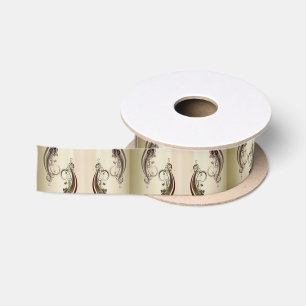 Goldenes Abstrakt Satinband