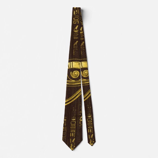 Goldenes ägyptisches Auge von Horus und von Krawatte (Vorderseite)