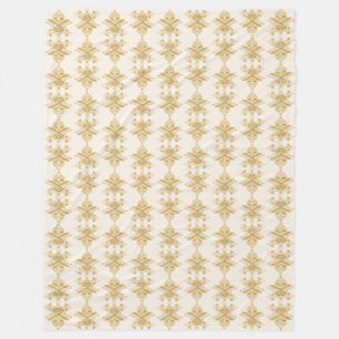Goldenes ägyptisches Motivmuster Fleecedecke