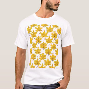 Goldenes Ahorn Verlasse Herbstmuster T-Shirt