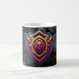 Goldenes Amethyst-Emblem Kaffeetasse