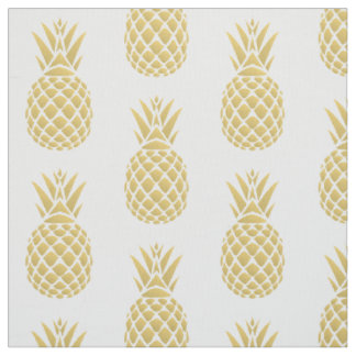 Goldenes Ananas-Gewebe Stoff