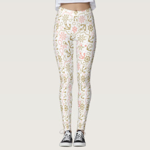 Goldenes Anker-Muster Leggings