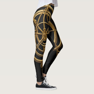 Goldenes Arkane-Symbol Leggings