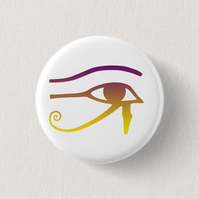 Goldenes Auge des Horus Button (Vorderseite)