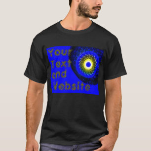 Goldenes Auge mit den dunklen T - Shirt Ihres Text