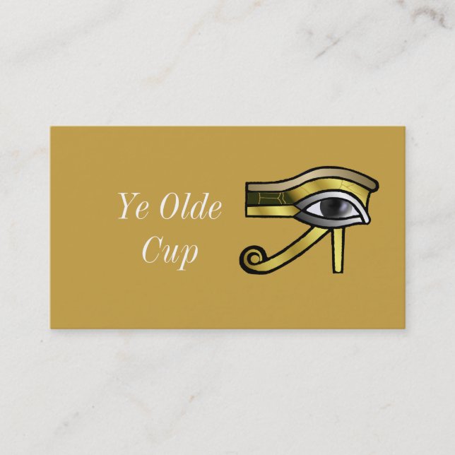 Goldenes Auge von Horus Visitenkarte (Vorderseite)