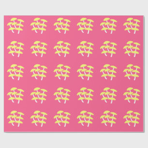 Goldenes Austernpilz-Geschenkpapier Geschenkpapier
