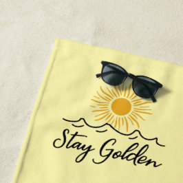 Goldenes Badetuch bleibe - Soft, Stylish & Sun