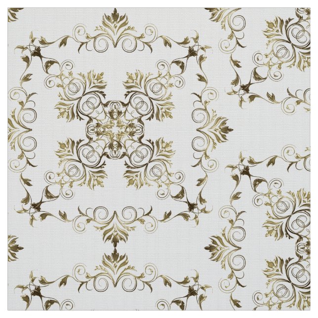 Goldenes Barock Stoff (Muster)