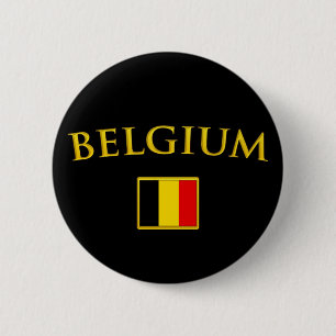 Goldenes Belgien Button
