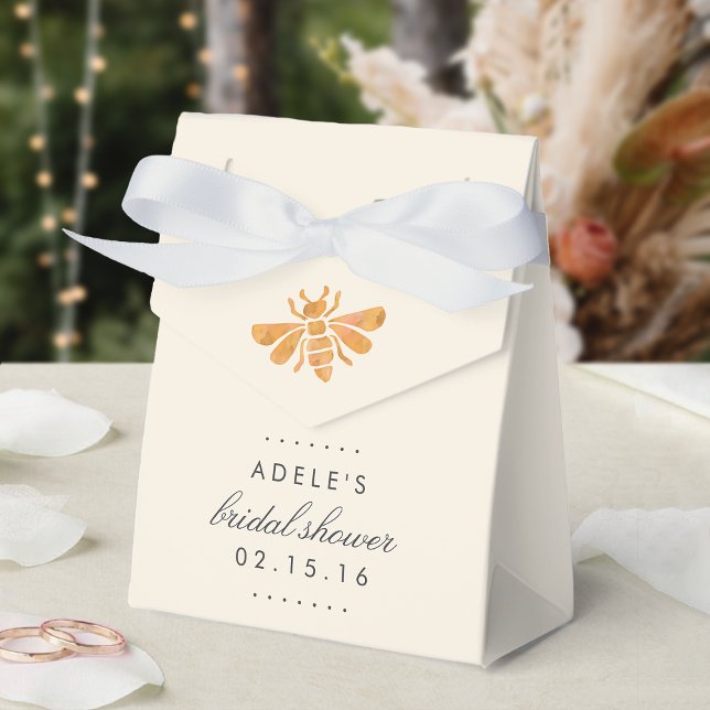 Goldenes Bienenwasser-Brautparty Geschenkschachtel (Von Creator hochgeladen)