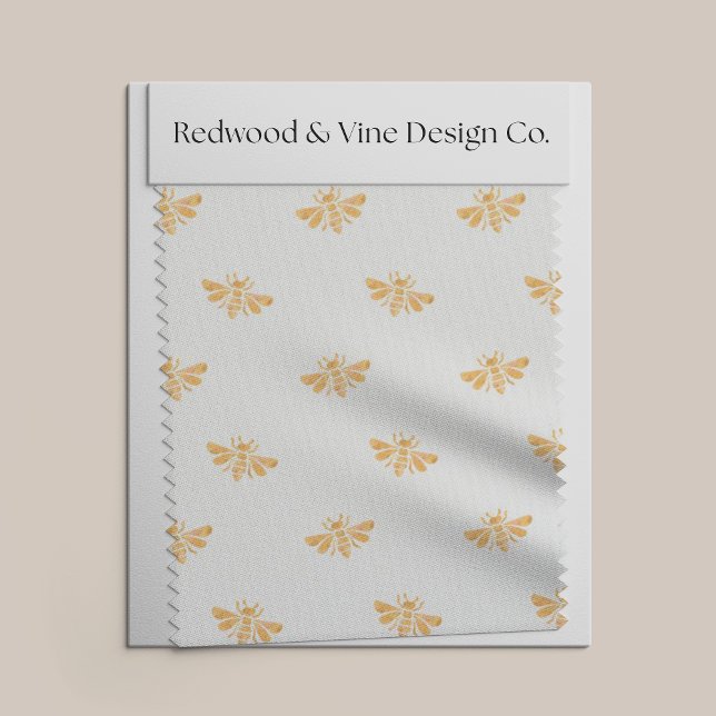 Goldenes Bienenwassermuster Stoff (Von Creator hochgeladen)