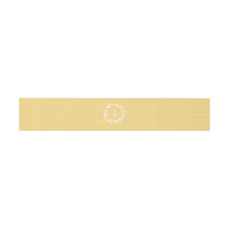 Goldenes Blatt-Einladungs-Bauch-Band Einladungsbanderole
