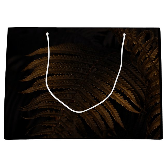 Goldenes Blatt Große Geschenktüte (Vorderseite)