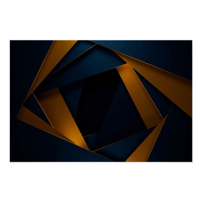 Goldenes Blaues Labyrinth Poster (Vorderseite)