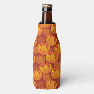 Goldenes Blumen-Muster Flaschenkühler