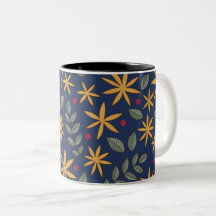 Goldenes Blumenmuster Botanisches Design