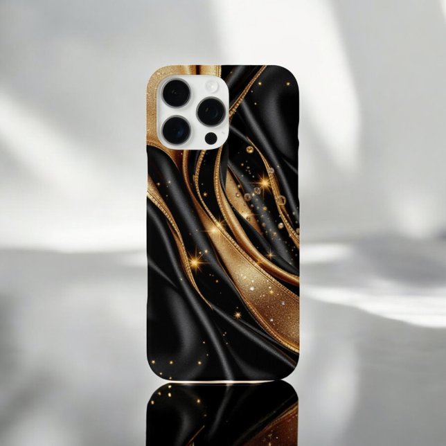 goldenes Blütenschild iPhone 16 Pro Max Hülle (Von Creator hochgeladen)