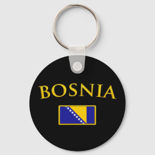 Goldenes Bosnien Schlüsselanhänger
