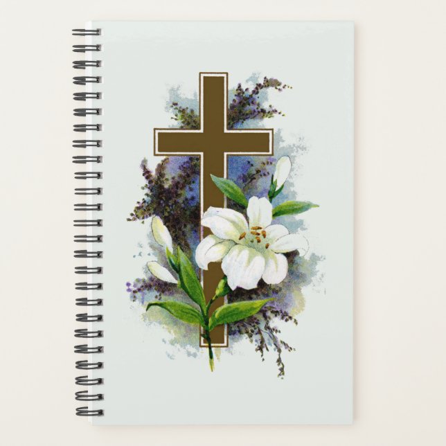 Goldenes christliches Kreuz Planer (Vorderseite)