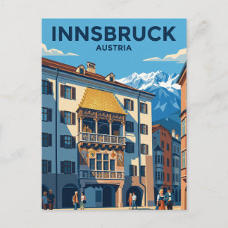 Goldenes Dachl Österreich Postkarte