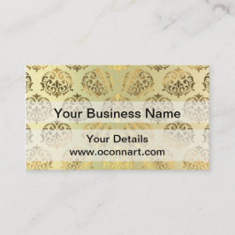 Goldenes Damastmuster Visitenkarte