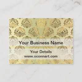 Goldenes Damastmuster Visitenkarte