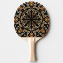 Goldenes dekoratives Ping-Pong-Schläger