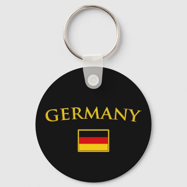 Goldenes Deutschland Schlüsselanhänger (Vorderseite)