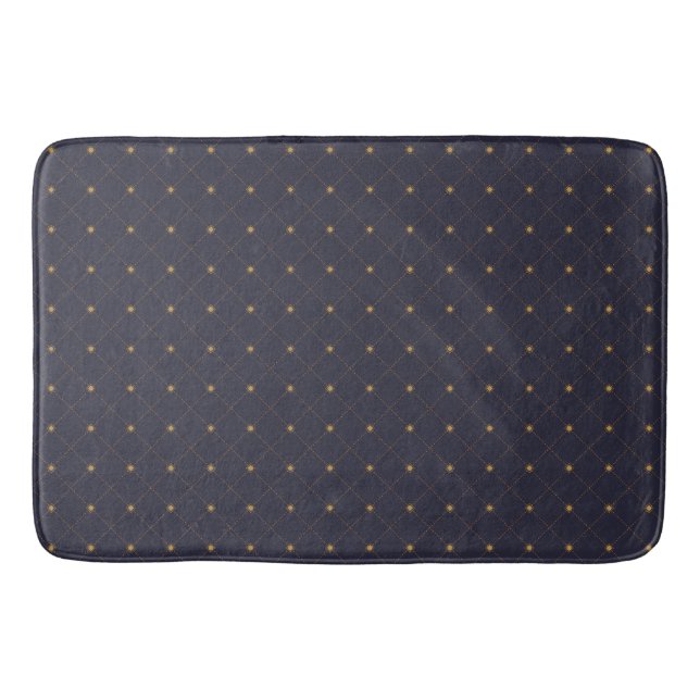 Goldenes Diamantmuster Badematte (Vorderseite)