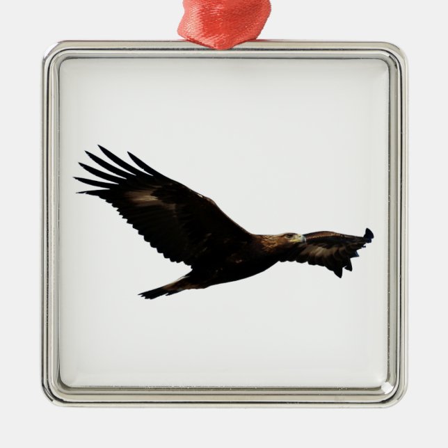 Goldenes Eagle-Ansteigen Ornament Aus Metall (Vorne)