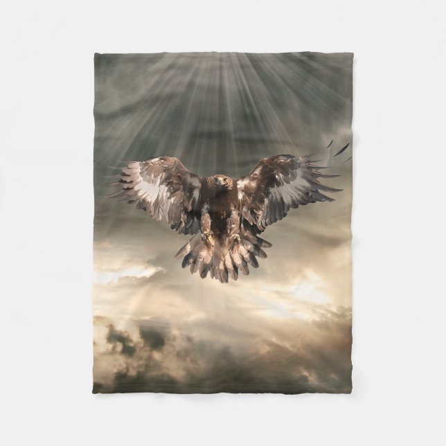 Goldenes Eagle Fleecedecke (Vorderseite)