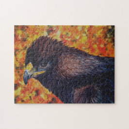 Goldenes Eagle mit Haltungspuzzlespiel