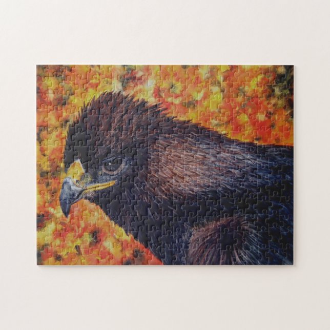 Goldenes Eagle mit Haltungspuzzlespiel (Horizontal)