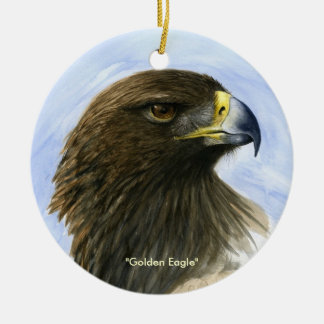 "Goldenes Eagle" Verzierung-Aquarell Malerei Keramikornament