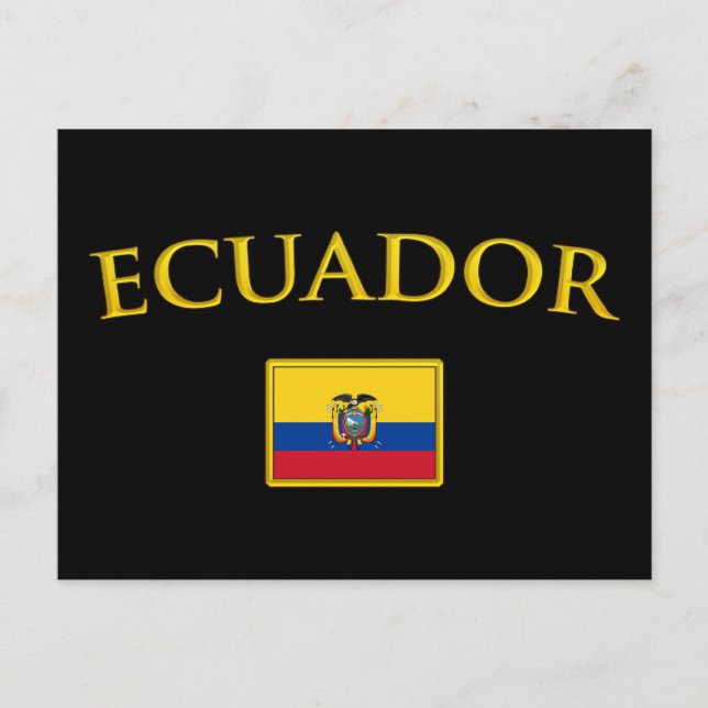 Goldenes Ecuador Postkarte (Vorderseite)
