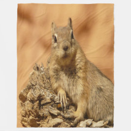 Goldenes Eichhörnchen Fleecedecke
