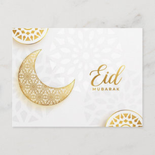 Goldenes Eid Mubarak Feiertagspostkarte