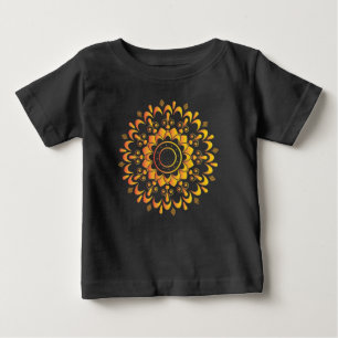 Goldenes einzigartiges Mandala-Design-95747 Baby T-shirt