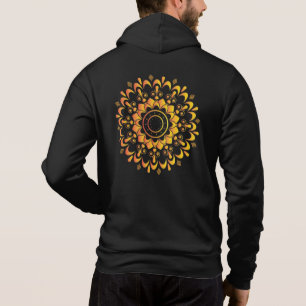 Goldenes einzigartiges Mandala-Design-95747 Hoodie