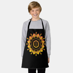 Goldenes einzigartiges Mandala-Design Schürze