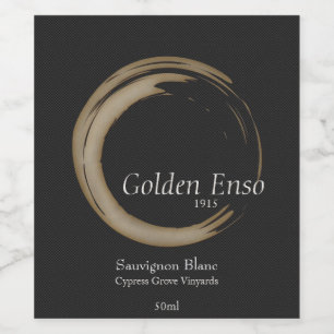 Goldenes Enso Weinetikett