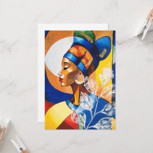 Goldenes Erbe: African Queen Vibrant Flat Einladun Einladung