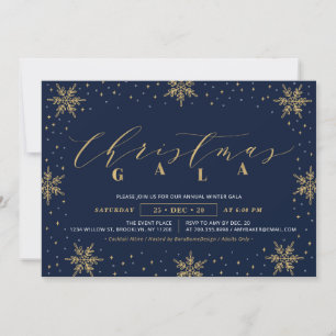 Goldenes Firmen-Weihnachtsgala, Weihnachtsfeier Einladung