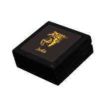 Goldenes Flammenpferd mit individuelle Name